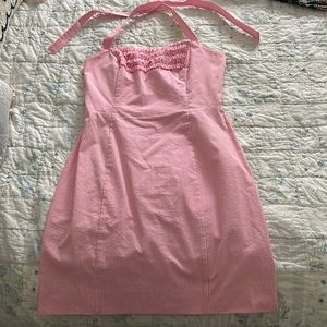 Lily Pulitzer | Seersucker pink dress